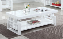 Load image into Gallery viewer, Transitional Glossy White Coffee Table
