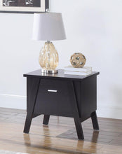 Load image into Gallery viewer, Mid-Century Modern Red Cocoa One-Drawer End Table
