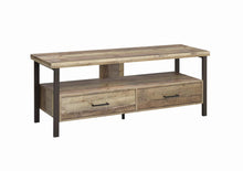 Load image into Gallery viewer, Rustic Weathered Pine 60&quot; TV Console

