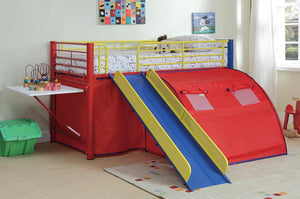 Multi-Color Themed Red, Blue, and Yellow Loft Bed