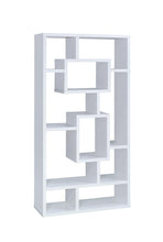 Load image into Gallery viewer, Geometric Cube White Bookcase
