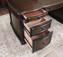 Load image into Gallery viewer, Gorman Traditional Espresso Executive Desk
