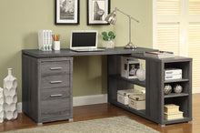Load image into Gallery viewer, Yvette Weathered Grey Executive Desk
