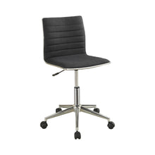 Load image into Gallery viewer, Modern Black and Chrome Home Office Chair
