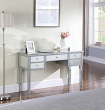 Load image into Gallery viewer, Hollywood Glam Antique Silver Writing Desk
