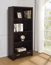 Load image into Gallery viewer, Skylar Contemporary Cappuccino Bookcase

