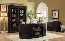 Load image into Gallery viewer, Rowan Traditional Black and Espresso Desk
