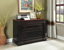 Load image into Gallery viewer, Rowan Traditional Black and Espresso File Cabinet
