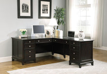 Load image into Gallery viewer, Garson Cappuccino L-Shaped Office Desk
