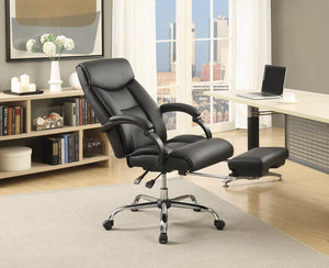 Transitional Chrome Office Chair