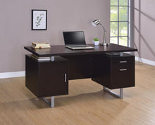 Load image into Gallery viewer, Glavan Contemporary Cappuccino Office Desk
