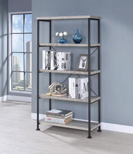 Load image into Gallery viewer, Guthrie Industrial Grey Driftwood Bookcase
