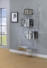 Load image into Gallery viewer, Amaturo Clear Acrylic Ladder Bookcase
