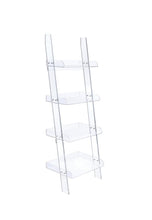 Load image into Gallery viewer, Amaturo Clear Acrylic Ladder Bookcase
