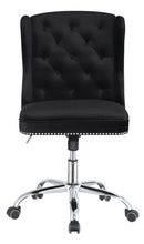 Load image into Gallery viewer, Modern Black Velvet Office Chair
