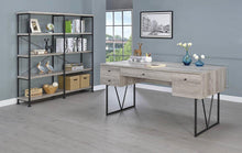 Load image into Gallery viewer, Industrial Grey Driftwood Writing Desk
