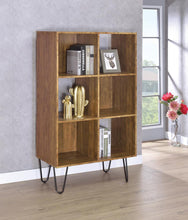 Load image into Gallery viewer, Sheeran Rustic Amber Bookcase
