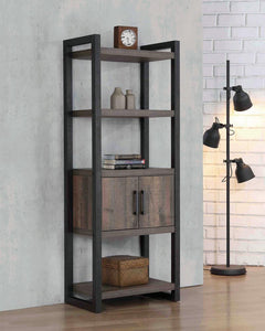 Luke Weathered Oak Bookcase