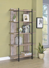 Load image into Gallery viewer, Samson Rustic Weathered Oak Bookcase
