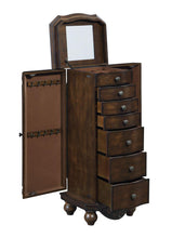 Load image into Gallery viewer, Traditional Brown Red Jewelry Armoire
