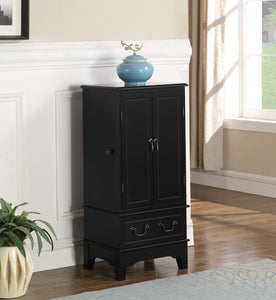 Transitional Black Jewelry Armoire