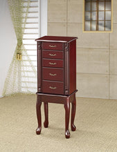 Load image into Gallery viewer, Traditional Merlot Jewelry Armoire
