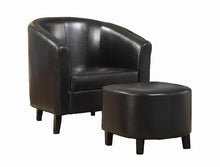 Load image into Gallery viewer, Leather Accent Chair and Ottoman
