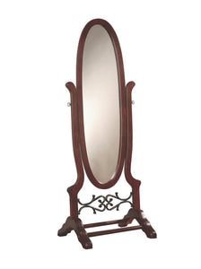 Traditional Brown Red Mirror