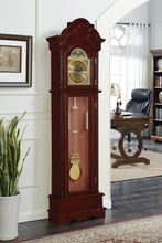 Load image into Gallery viewer, Traditional Brown Red Grandfather Clock
