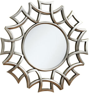 Transitional Silver Accent Mirror