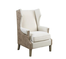 Load image into Gallery viewer, Traditional Cream Accent Chair with Vintage Print
