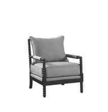 Load image into Gallery viewer, Traditional Grey and Cappuccino Accent Chair
