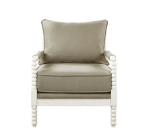 Load image into Gallery viewer, Traditional Beige and White Accent Chair
