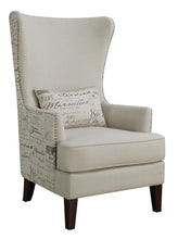 Load image into Gallery viewer, Traditional Cream Accent Chair
