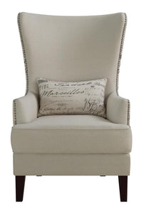 Traditional Cream Accent Chair
