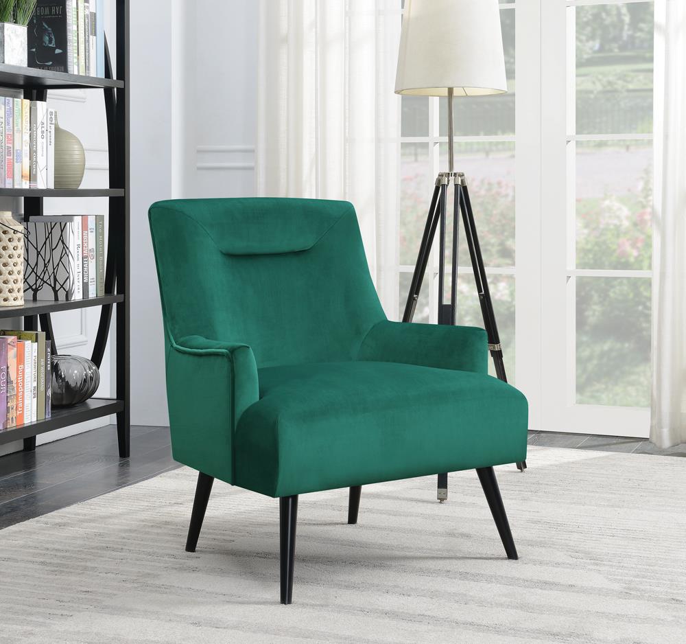 Mid-Century Modern Green Accent Chair