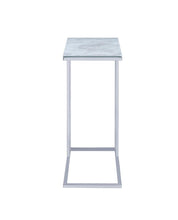 Load image into Gallery viewer, Mid-Century Modern Concrete and Black Accent Table
