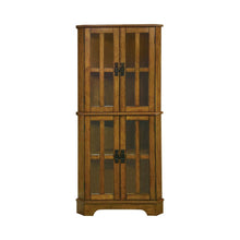 Load image into Gallery viewer, Traditional Warm Brown Curio Cabinet
