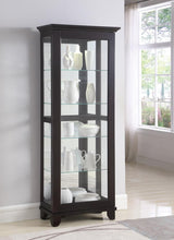 Load image into Gallery viewer, Accent Curio Cabinet Brown
