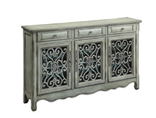 Load image into Gallery viewer, Traditional Antique Green Three-Door Cabinet
