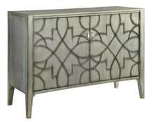 Load image into Gallery viewer, Transitional Silver Two-Door Accent Cabinet
