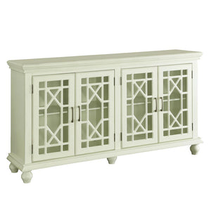 Traditional Antique White Accent Cabinet