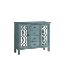 Load image into Gallery viewer, French Country Antique Blue Accent Cabinet
