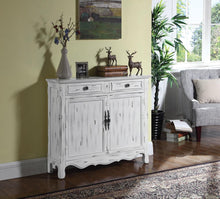 Load image into Gallery viewer, French Country Antique White Accent Cabinet
