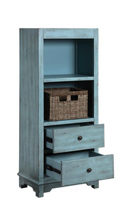 Rustic Blue Accent Cabinet