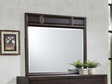Load image into Gallery viewer, Bingham Retro-Modern Brown Oak Mirror
